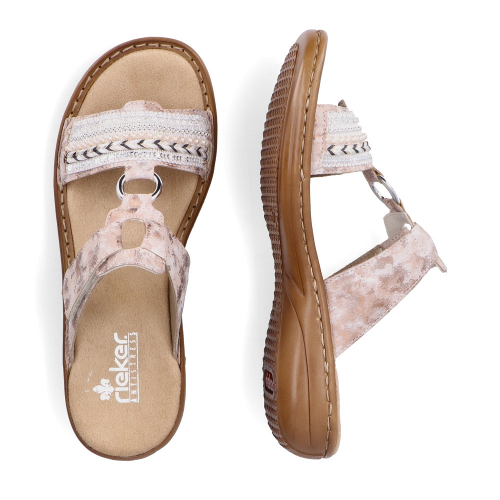 detail Dámské nazouváky RIEKER RIE-10200990-S2 růžová