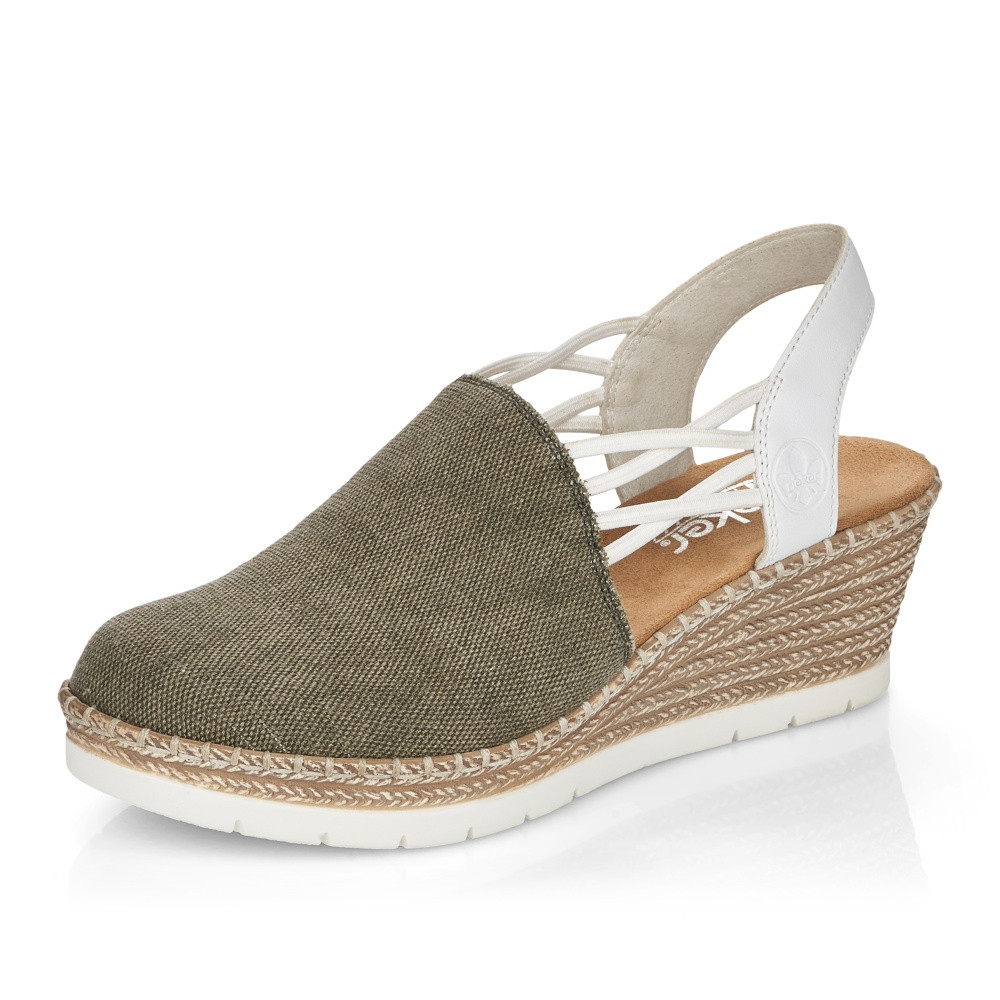 detail Dámské sandály RIEKER RIE-10200997-S3 zelená