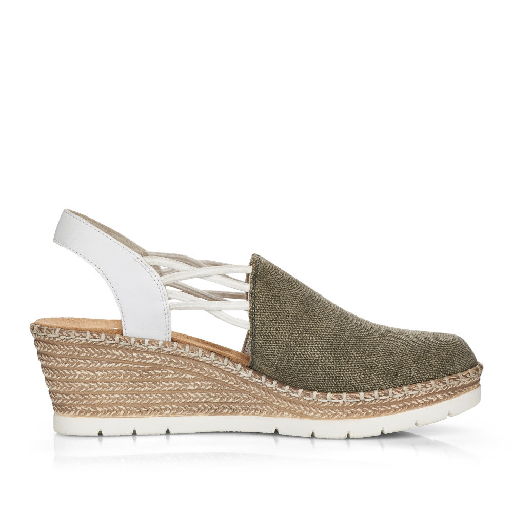 detail Dámské sandály RIEKER RIE-10200997-S3 zelená