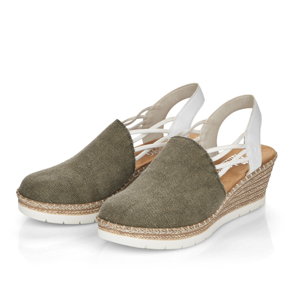 detail Dámské sandály RIEKER RIE-10200997-S3 zelená