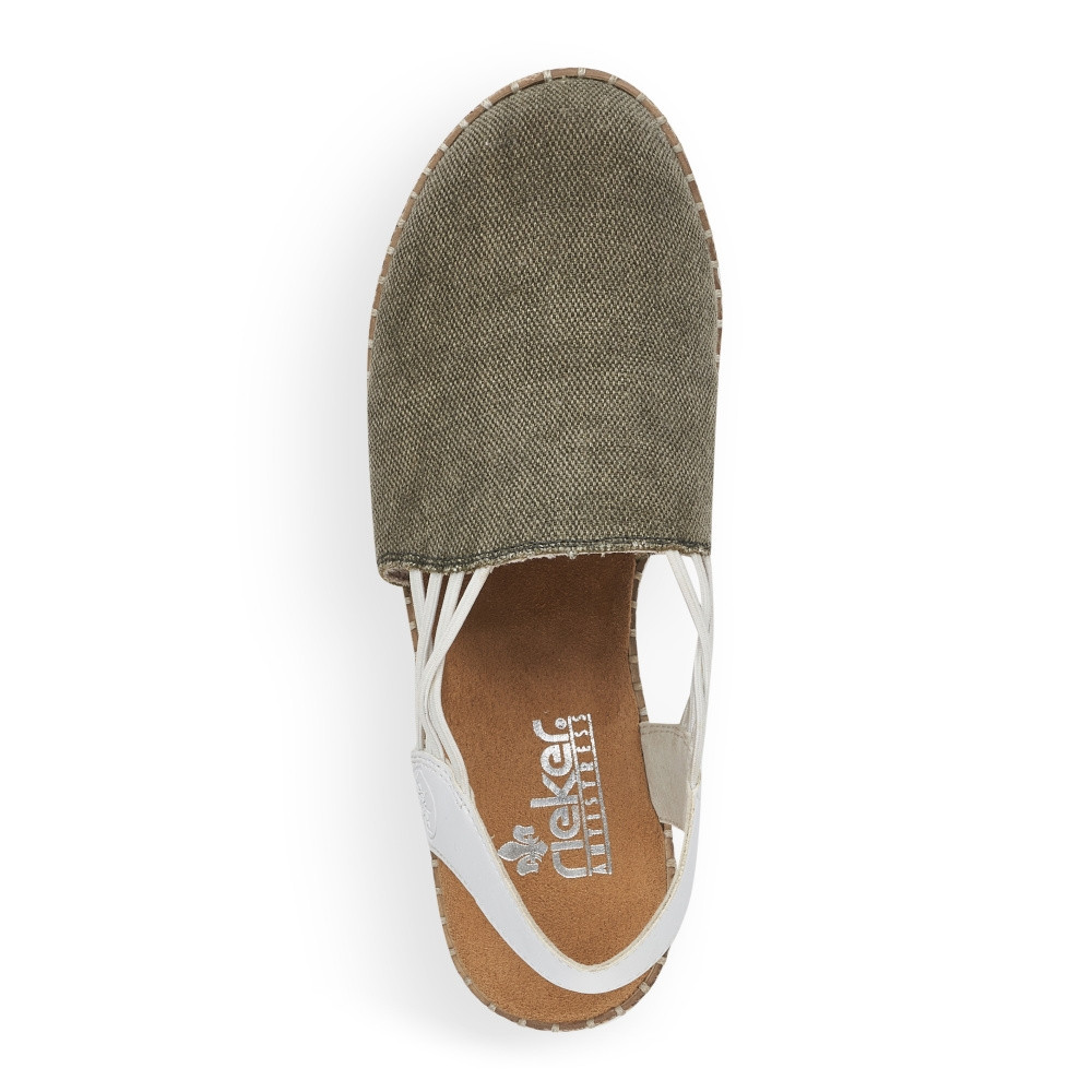 detail Dámské sandály RIEKER RIE-10200997-S3 zelená