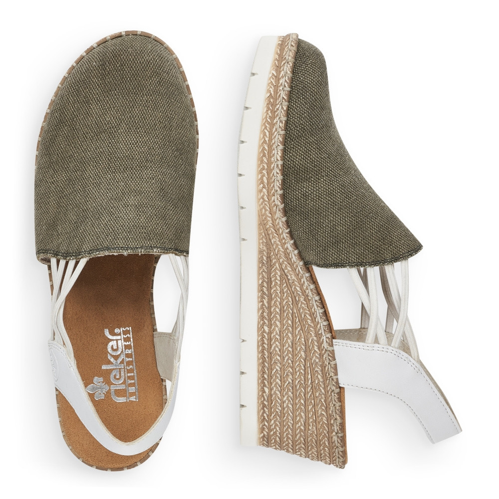 detail Dámské sandály RIEKER RIE-10200997-S3 zelená