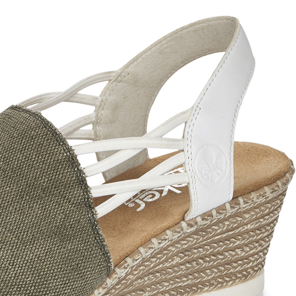 detail Dámské sandály RIEKER RIE-10200997-S3 zelená