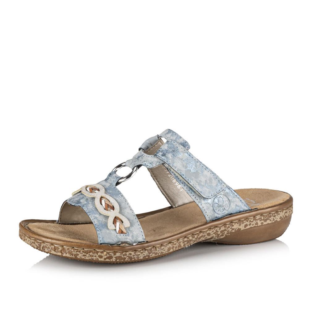 detail Dámské nazouváky RIEKER RIE-10201007-S2 modrá