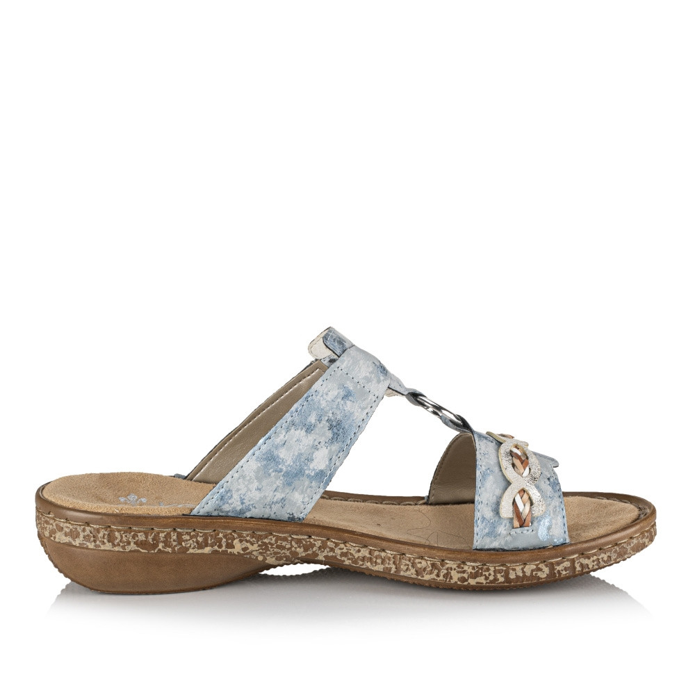 detail Dámské nazouváky RIEKER RIE-10201007-S2 modrá