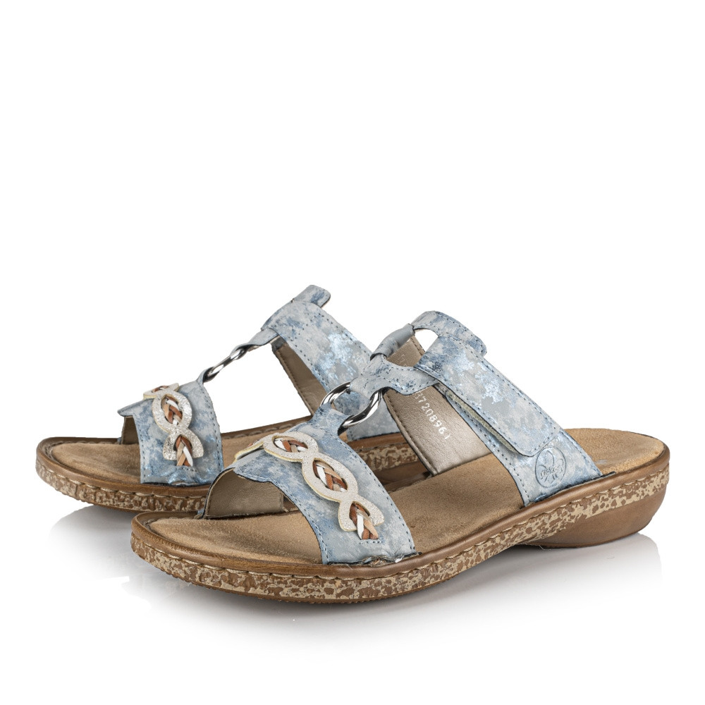 detail Dámské nazouváky RIEKER RIE-10201007-S2 modrá