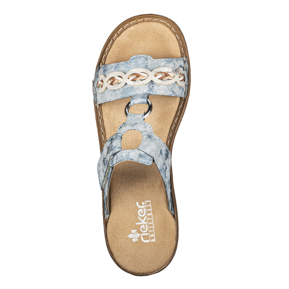 detail Dámské nazouváky RIEKER RIE-10201007-S2 modrá