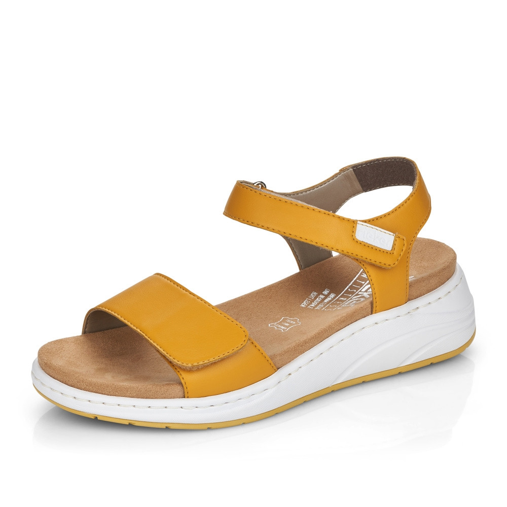 detail Dámské sandály RIEKER RIE-10201019-S2 žlutá