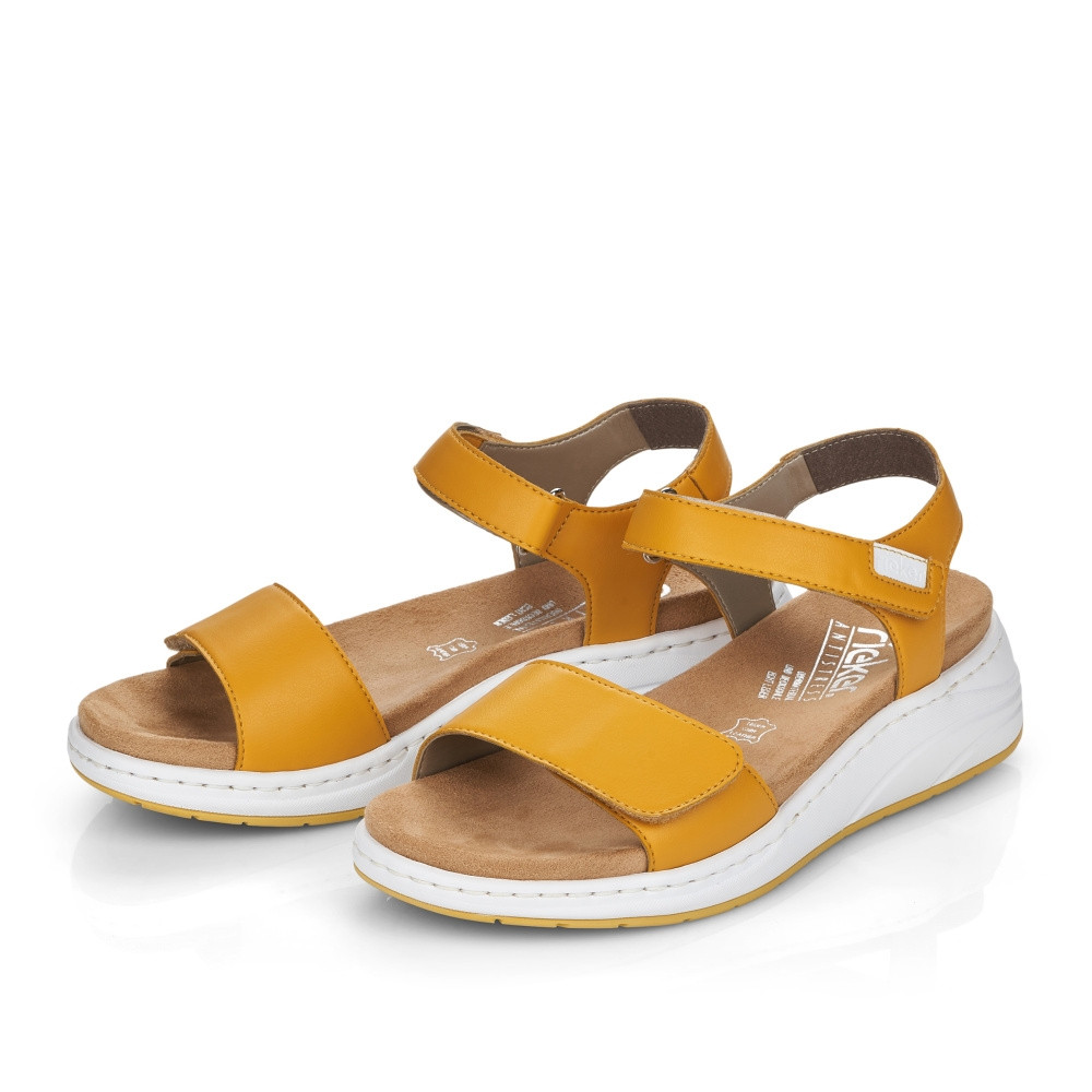 detail Dámské sandály RIEKER RIE-10201019-S2 žlutá