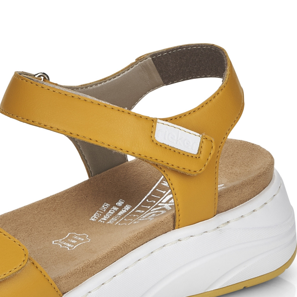 detail Dámské sandály RIEKER RIE-10201019-S2 žlutá