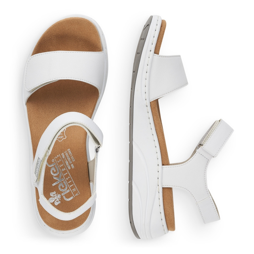 detail Dámské sandály RIEKER RIE-10201020-S3 bílá