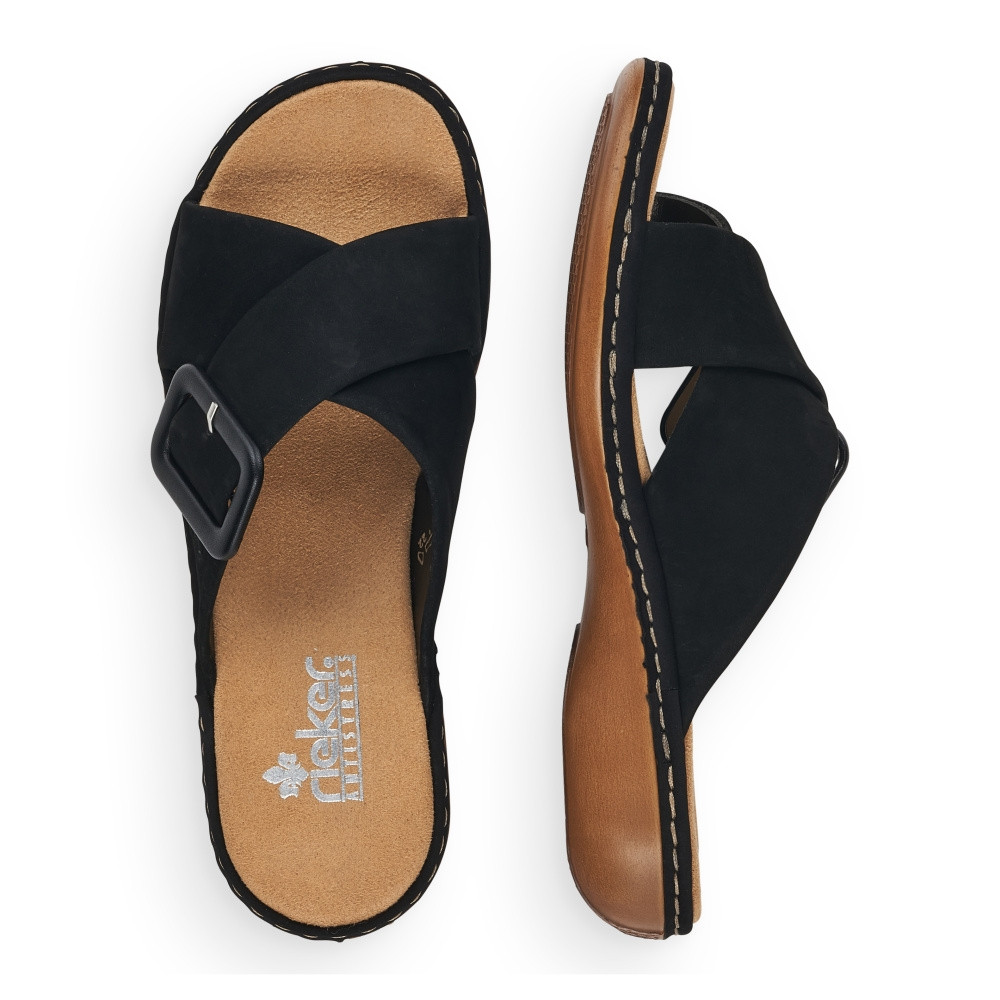 detail Dámské nazouváky RIEKER 65995-00 černá S2