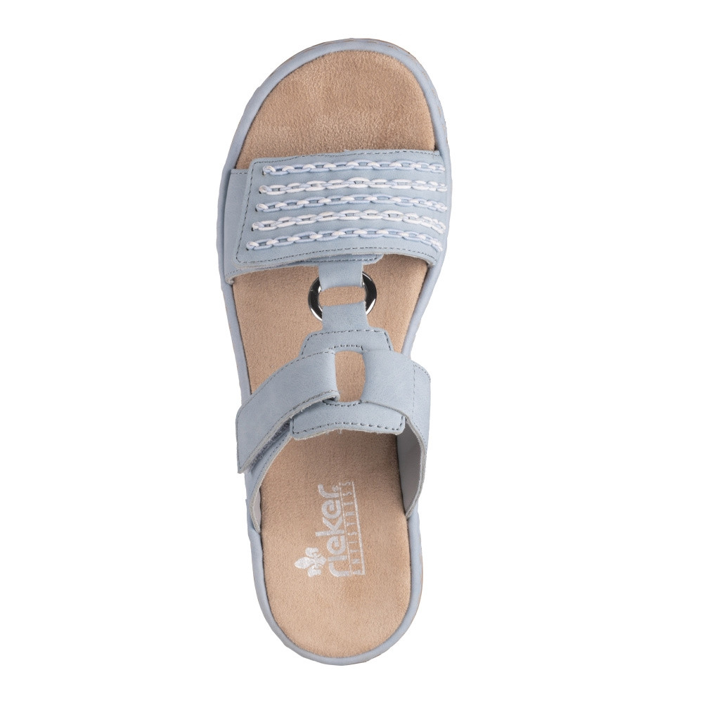 detail Dámské nazouváky RIEKER RIE-10201034-S2 modrá