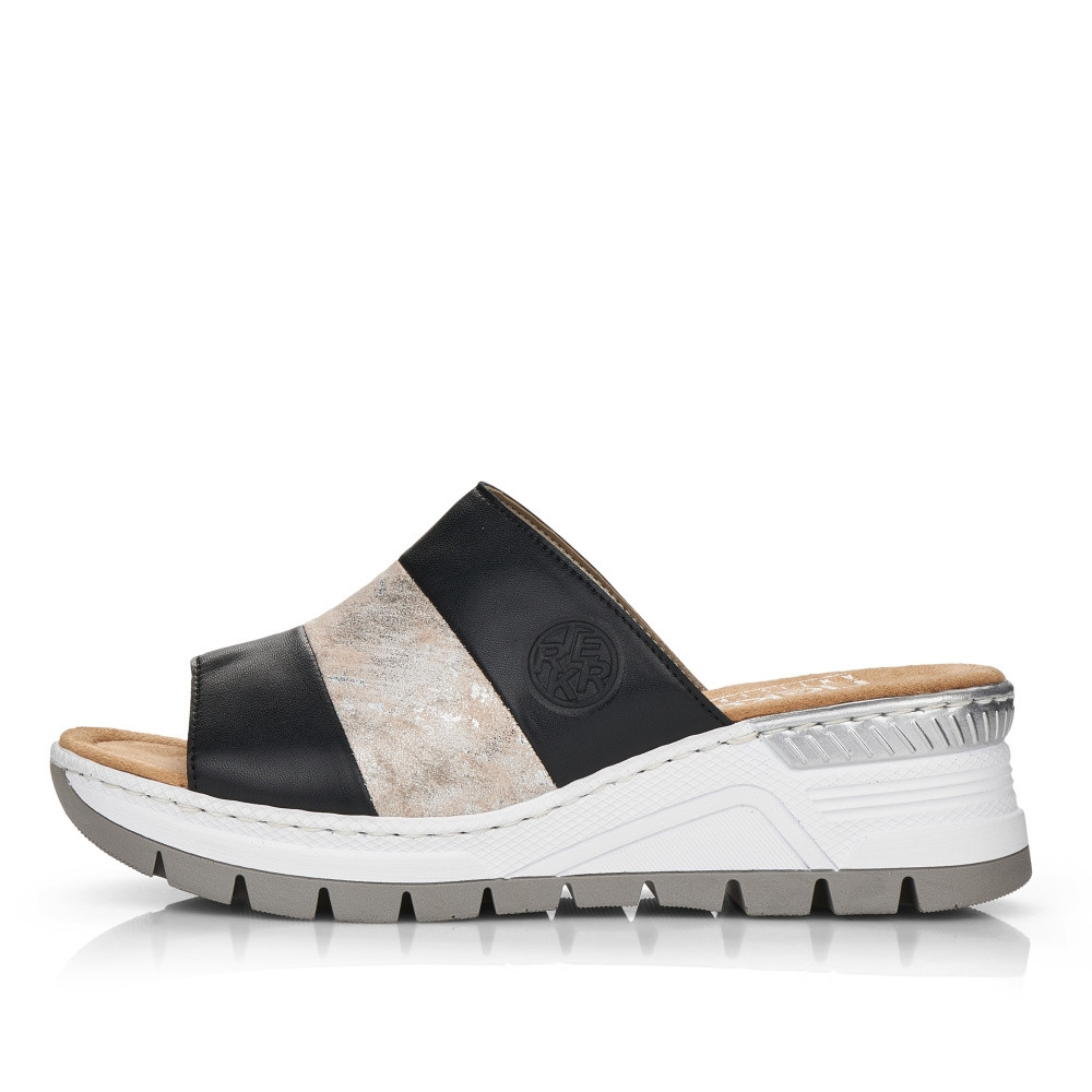 detail Dámské nazouváky RIEKER RIE-10201039-S2 černá