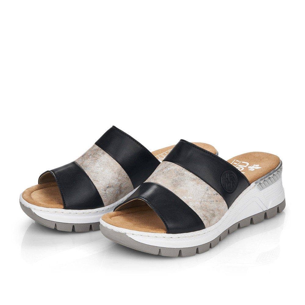 detail Dámské nazouváky RIEKER RIE-10201039-S2 černá