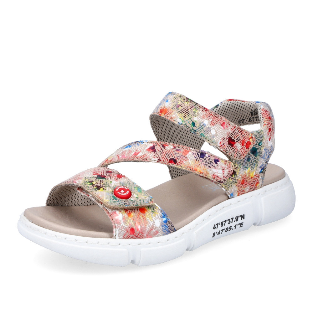detail Dámske sandále RIEKER 68970-90 multicolor S2