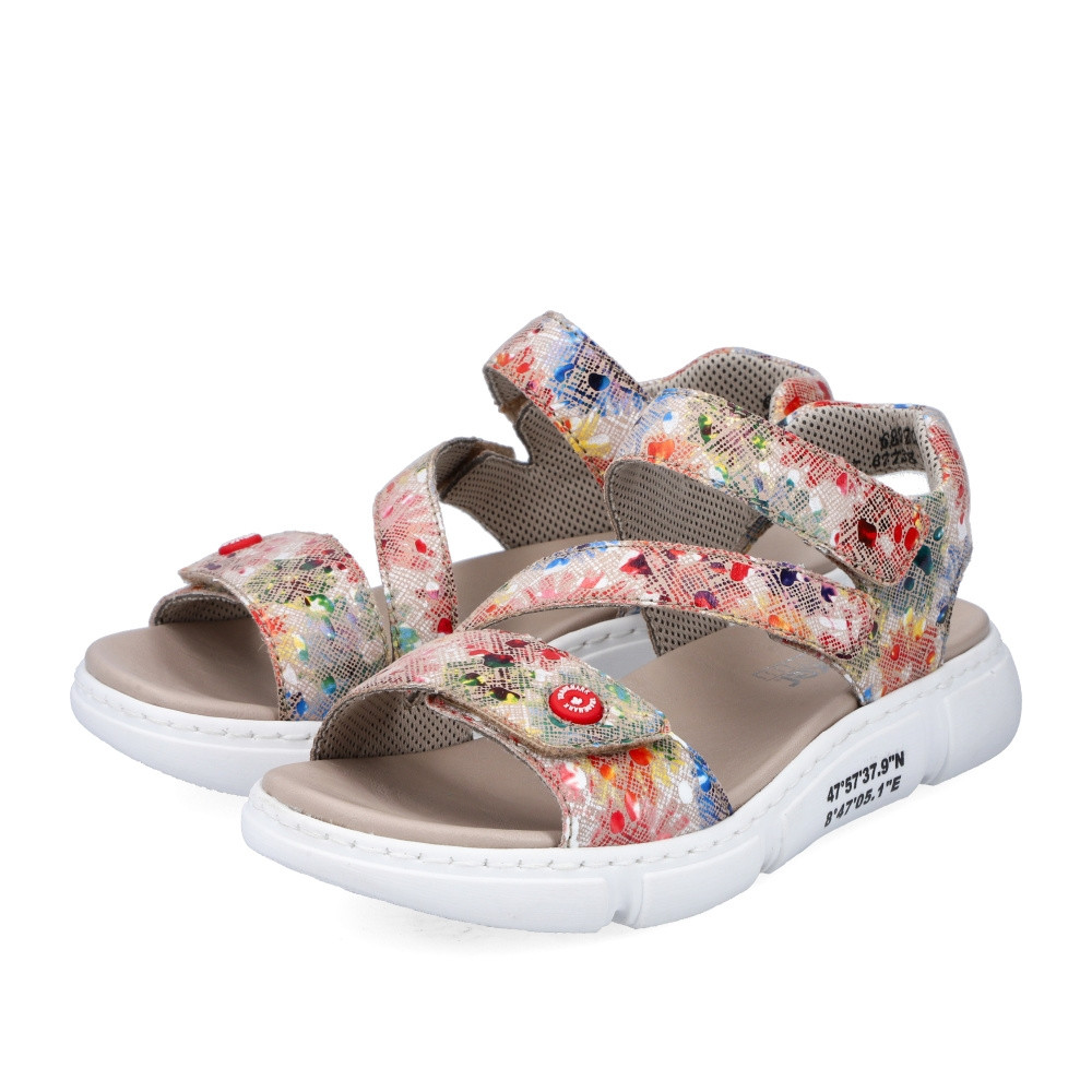 detail Dámske sandále RIEKER 68970-90 multicolor S2