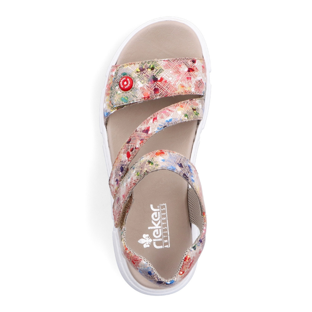 detail Dámske sandále RIEKER 68970-90 multicolor S2