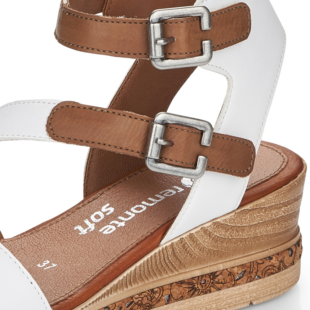 detail Dámské sandály REMONTE RIE-10201068-S2 bílá