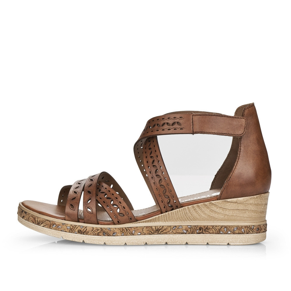 detail Dámské sandály REMONTE RIE-10201075-S3 hnědá