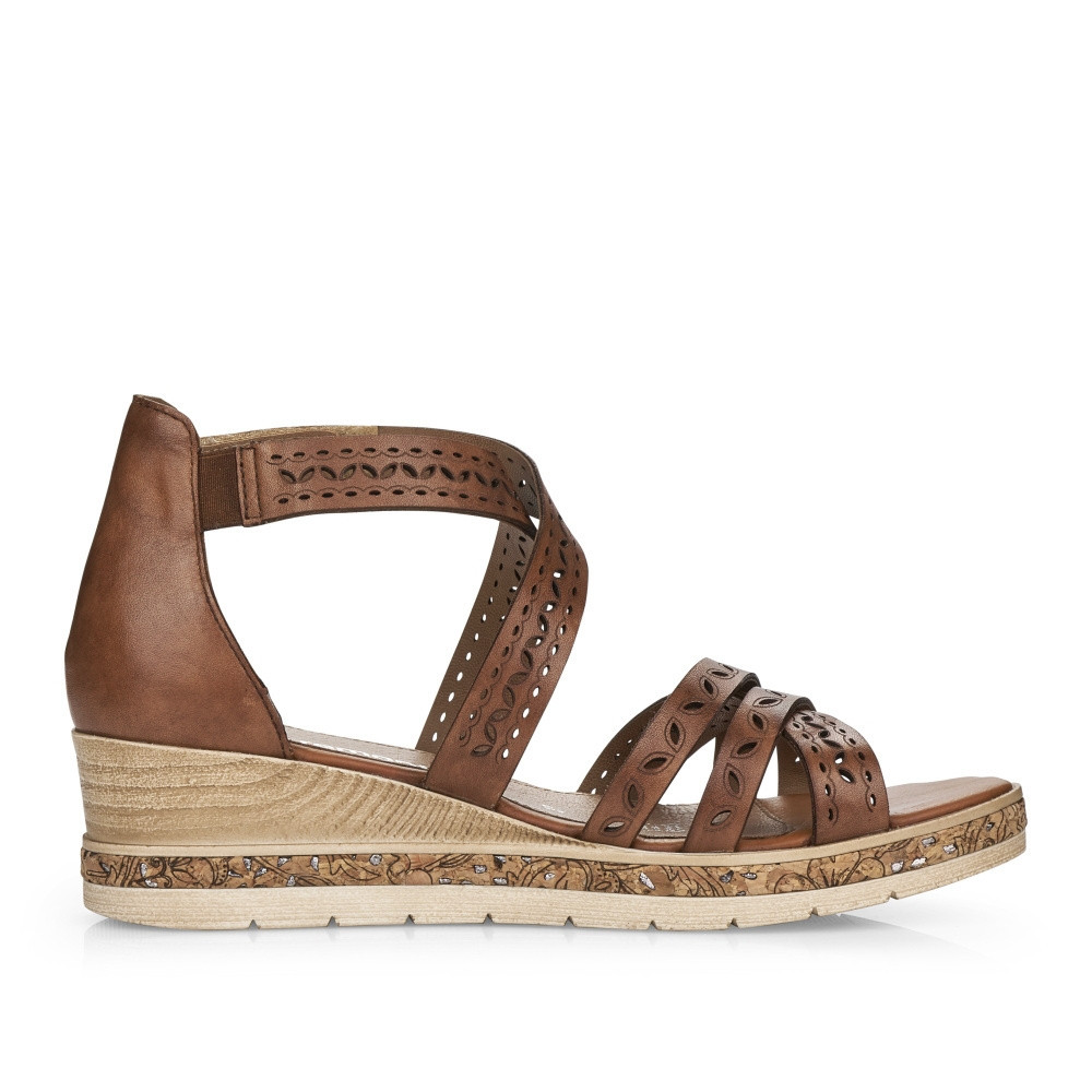 detail Dámské sandály REMONTE RIE-10201075-S3 hnědá