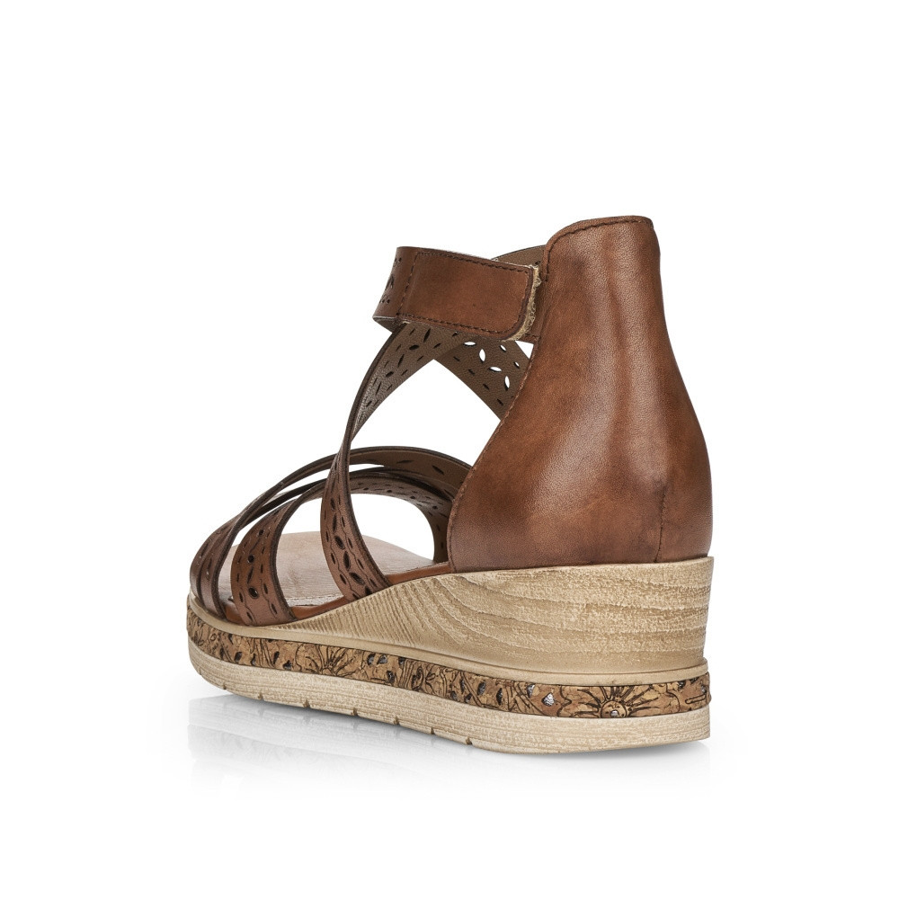 detail Dámské sandály REMONTE RIE-10201075-S3 hnědá