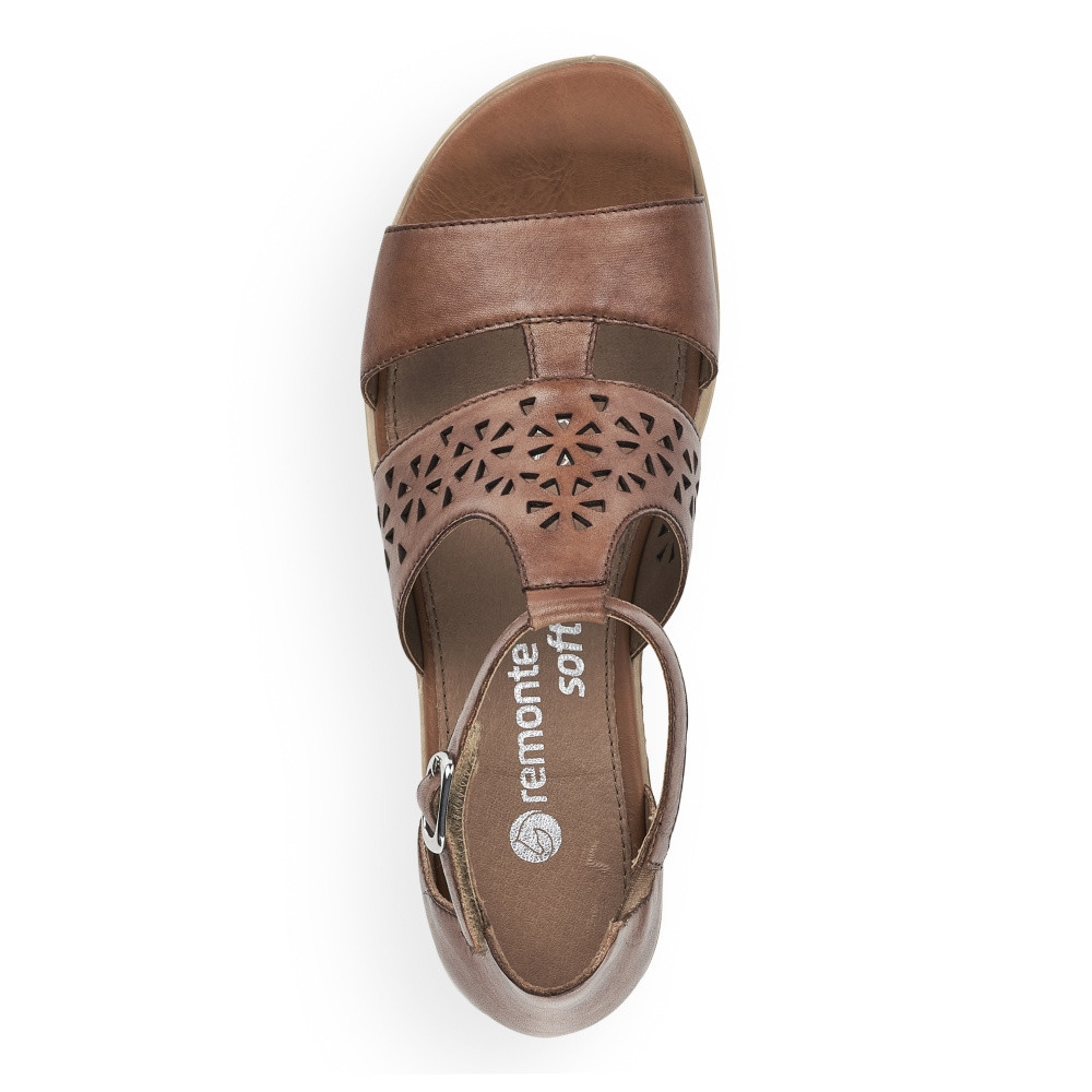 detail Dámské sandály REMONTE D6450-24 hnědá S2