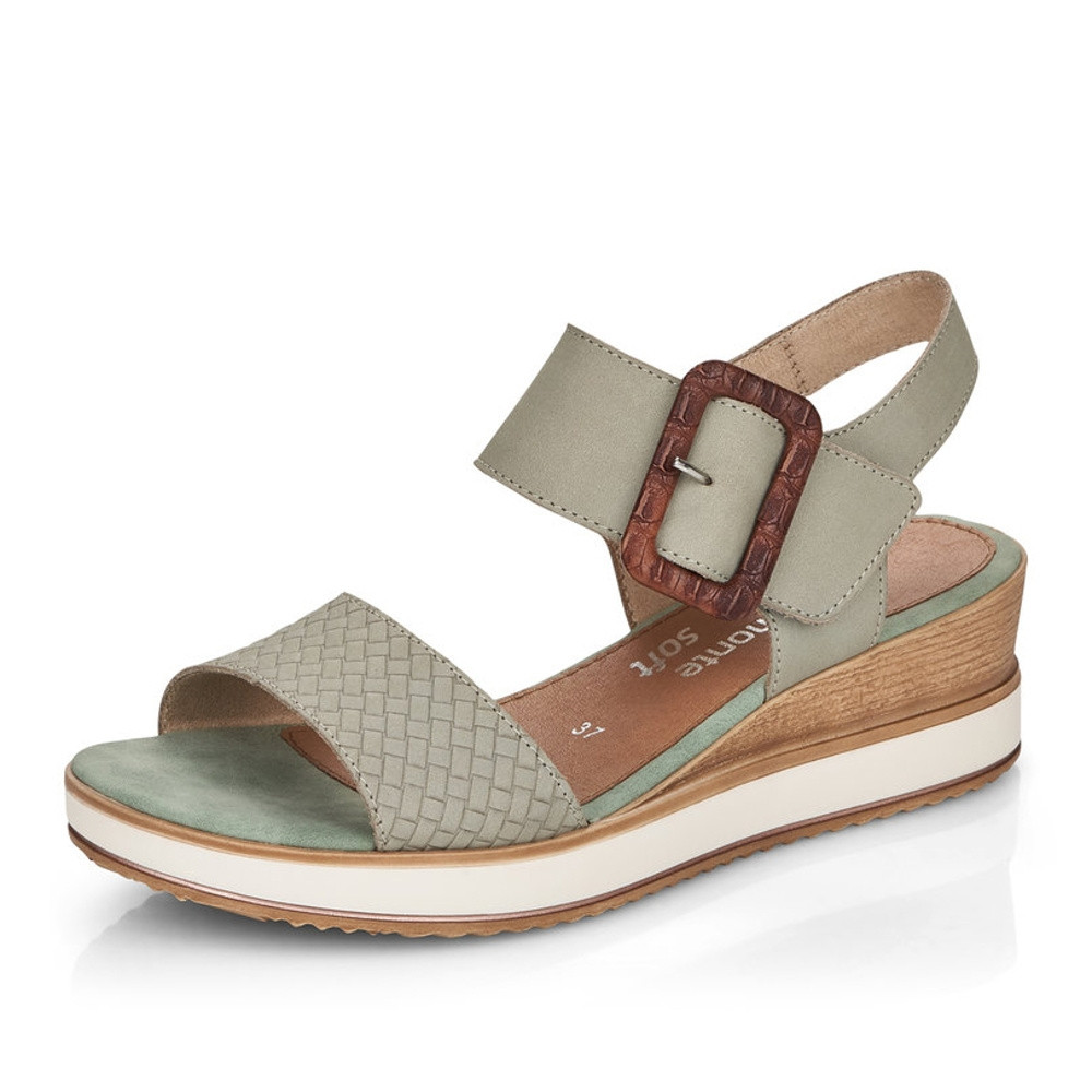 detail Dámské sandály REMONTE D6453-52 zelená S2