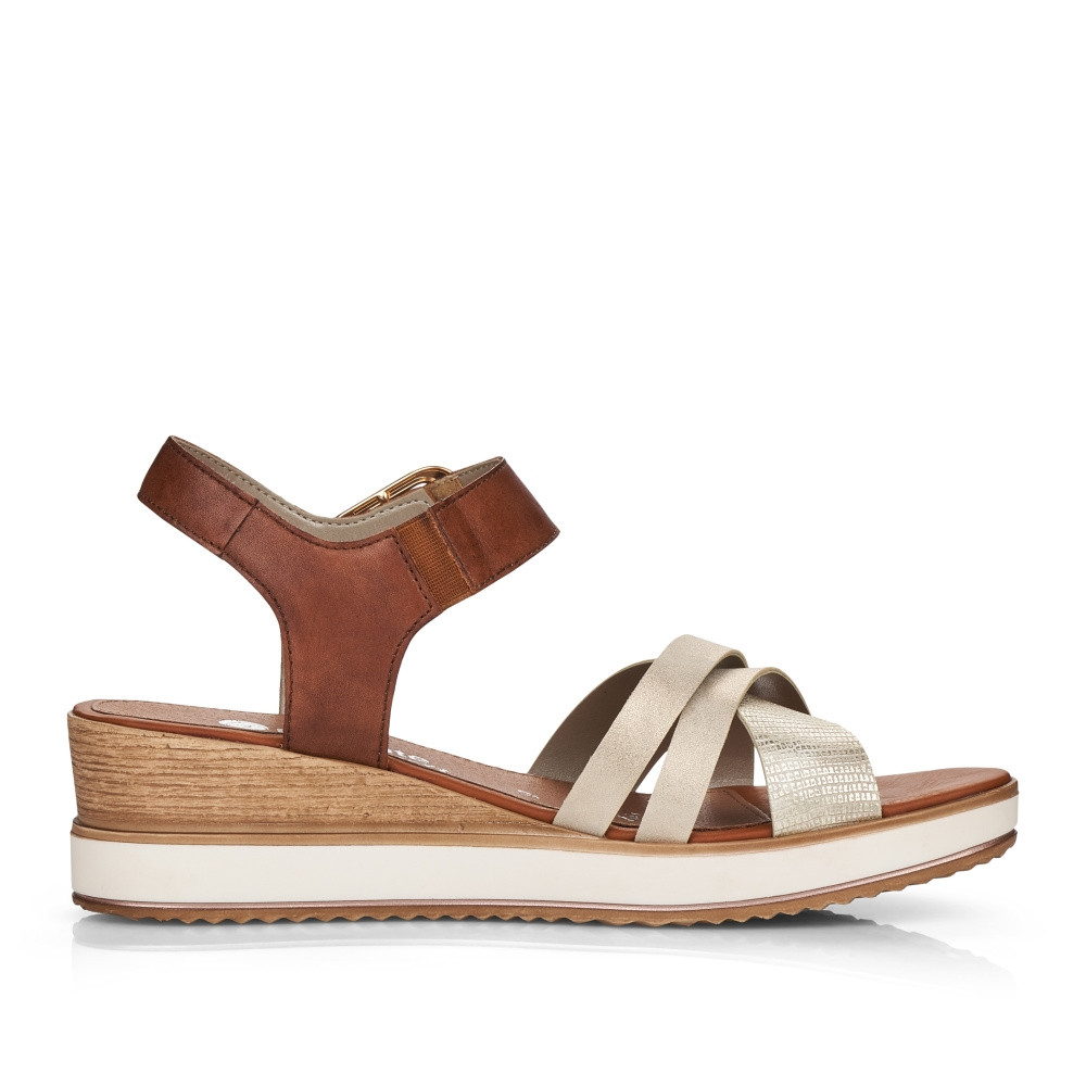 detail Dámské sandály REMONTE D6454-90 hnědá S2