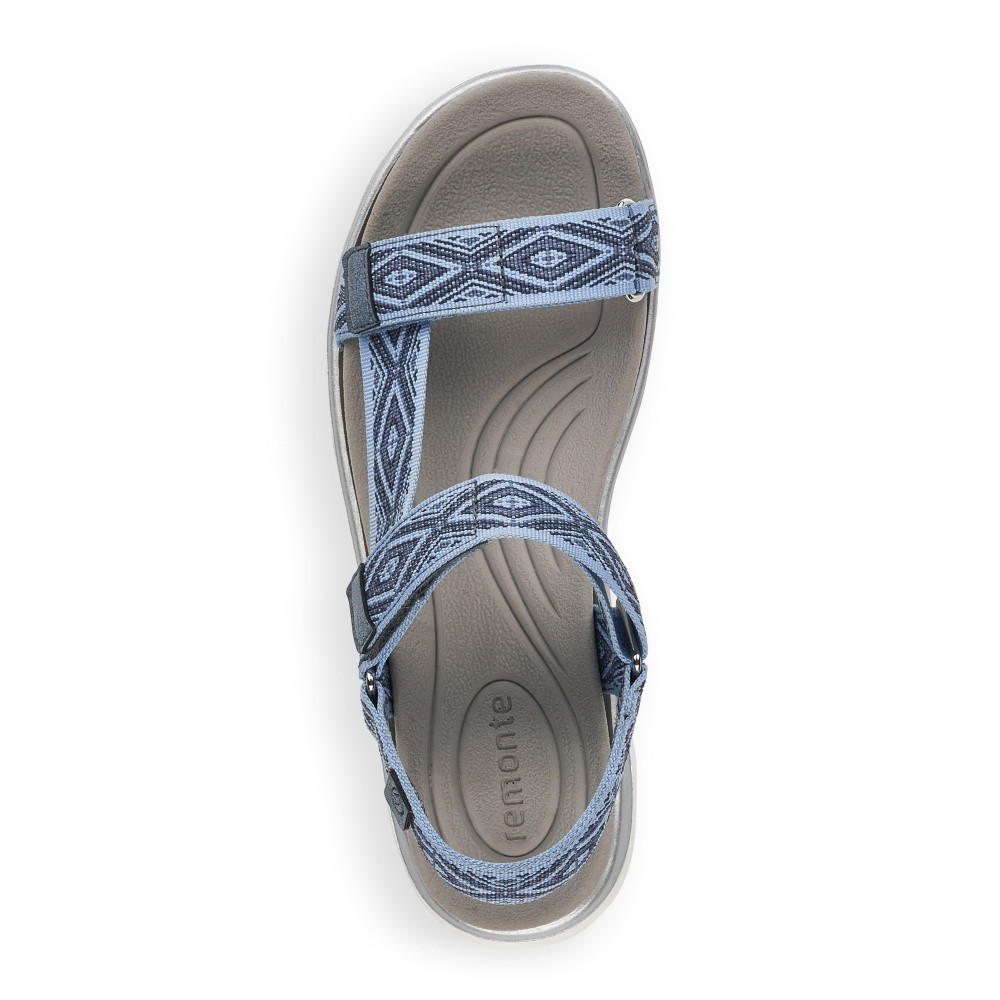 detail Dámske sandále REMONTE D7753-12 modrá S2