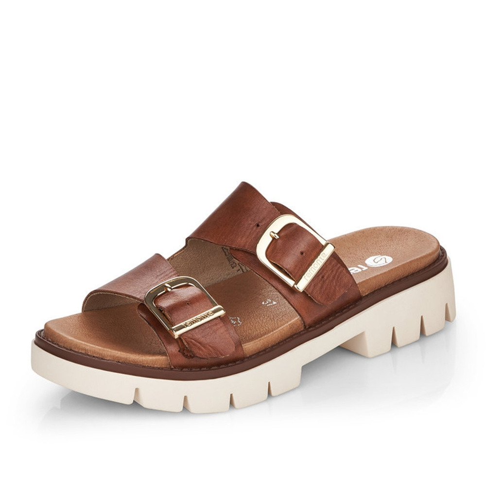 detail Dámské nazouváky REMONTE D7953-24 hnědá S2