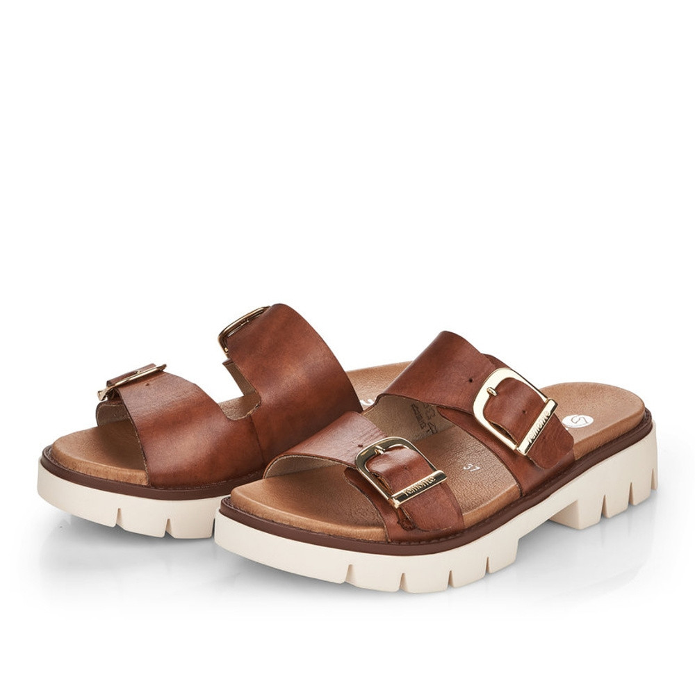 detail Dámské nazouváky REMONTE D7953-24 hnědá S2