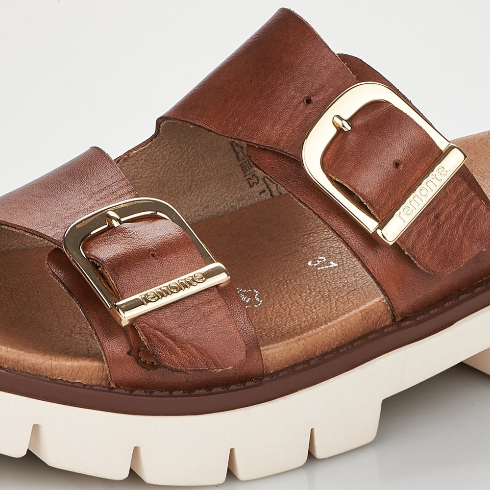 detail Dámské nazouváky REMONTE D7953-24 hnědá S2