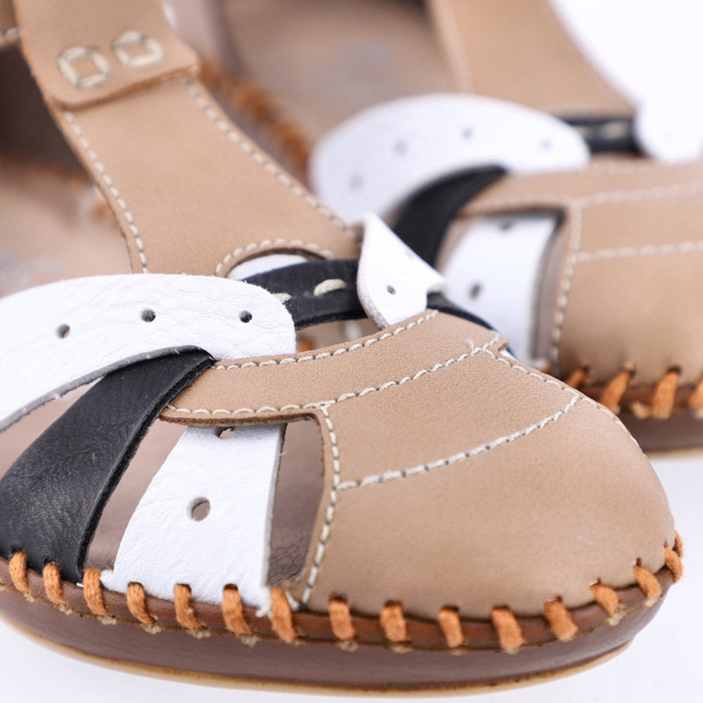 detail Dámské sandály RIEKER RIE-10201140-S2 béžová