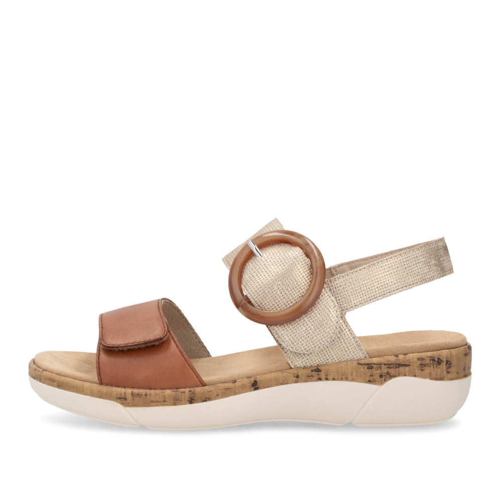 detail Dámské sandály REMONTE R6853-90 hnědá S6