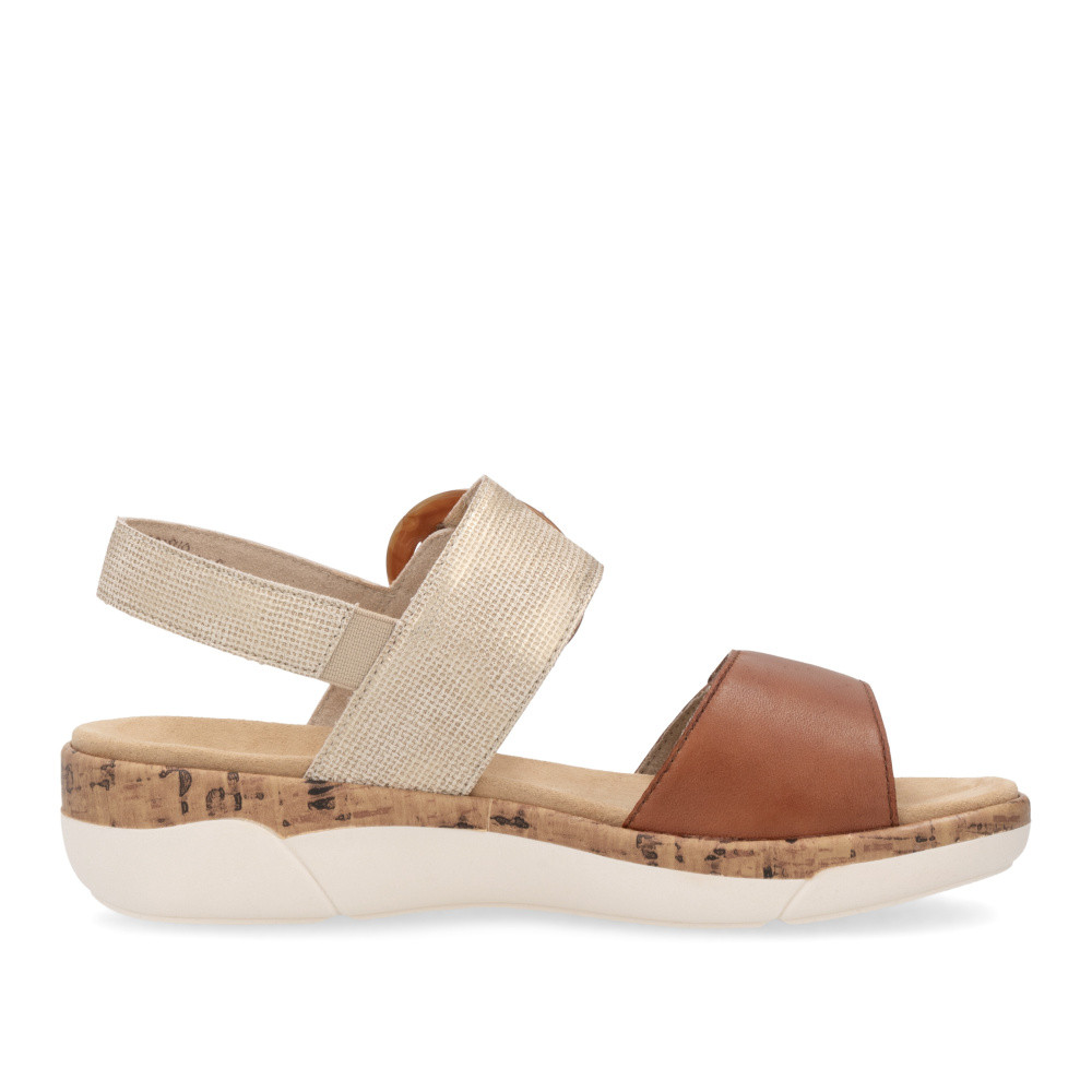 detail Dámské sandály REMONTE R6853-90 hnědá S6