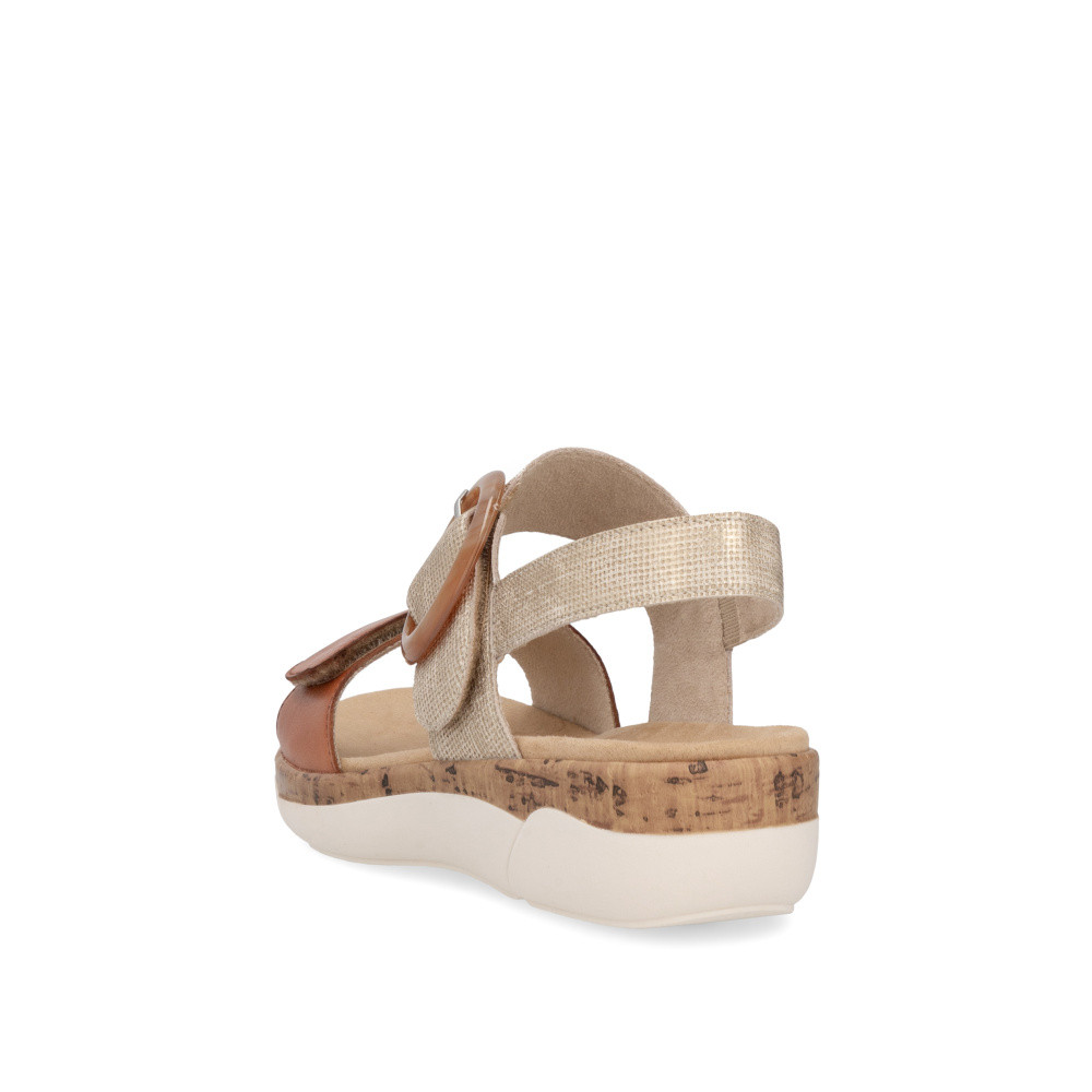 detail Dámské sandály REMONTE R6853-90 hnědá S6