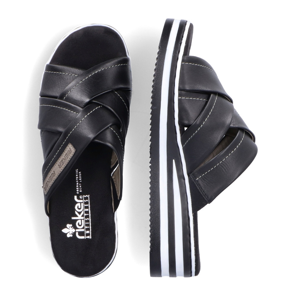 detail Dámské nazouváky RIEKER V0250-00 černá S2