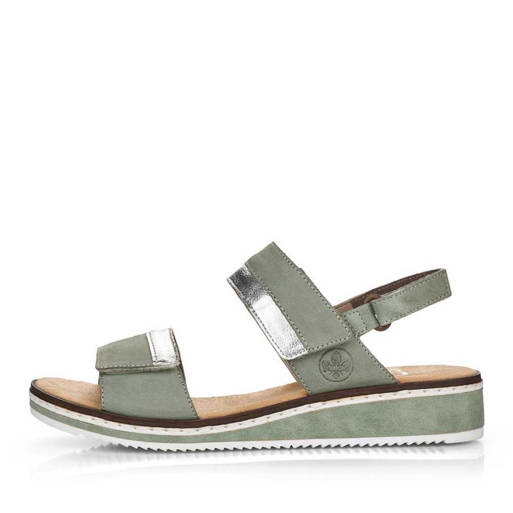 detail Dámské sandály RIEKER RIE-10201184-S2 zelená