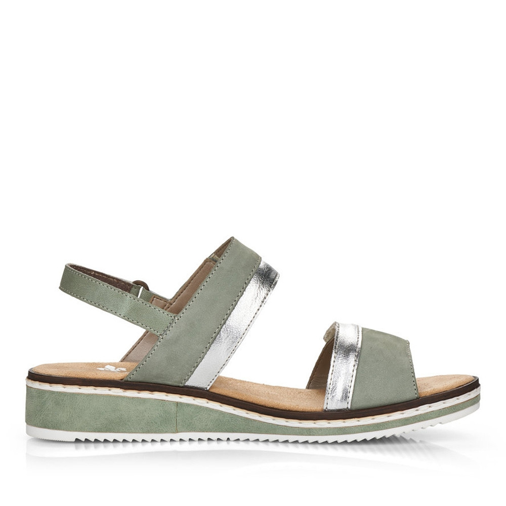 detail Dámské sandály RIEKER RIE-10201184-S2 zelená