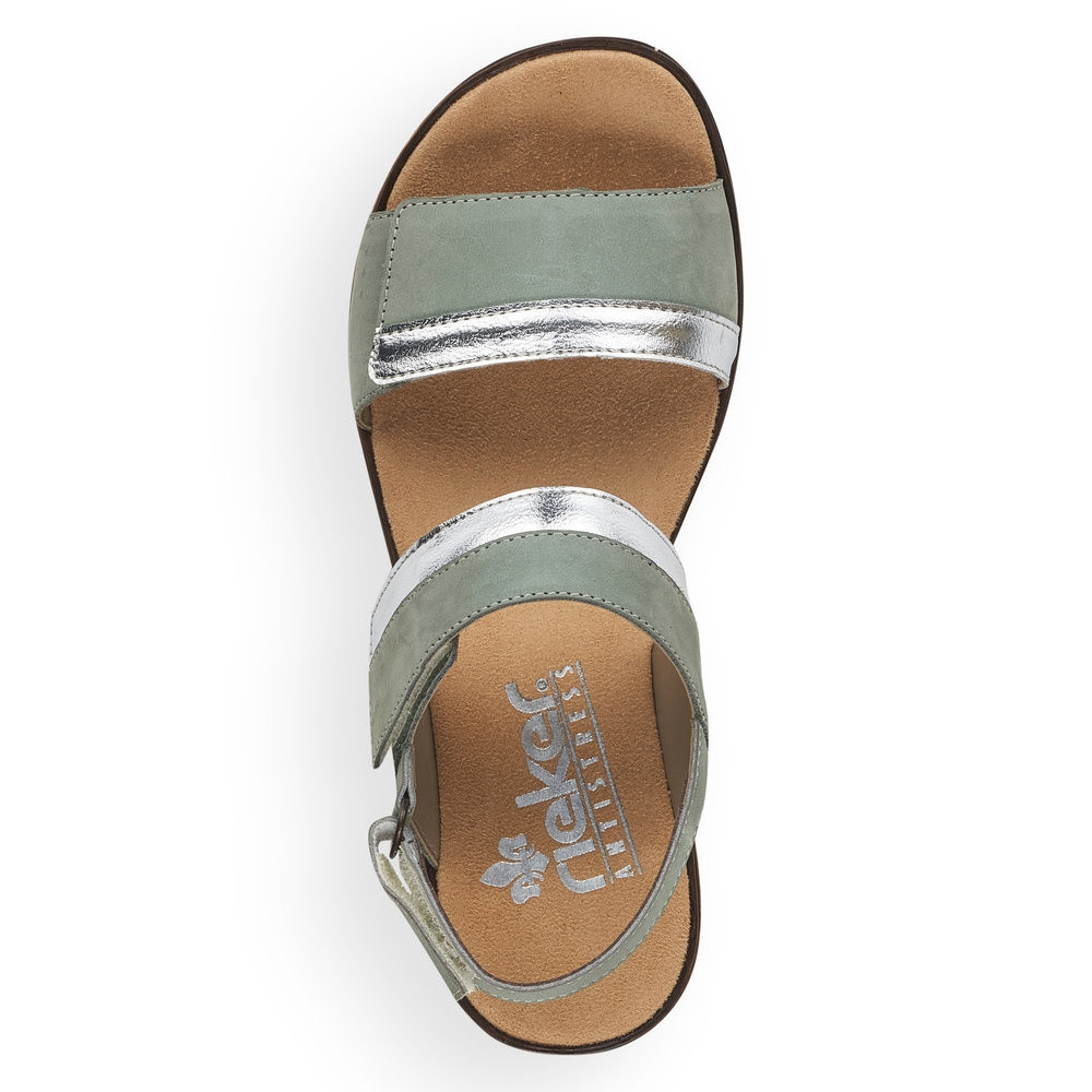 detail Dámské sandály RIEKER RIE-10201184-S2 zelená