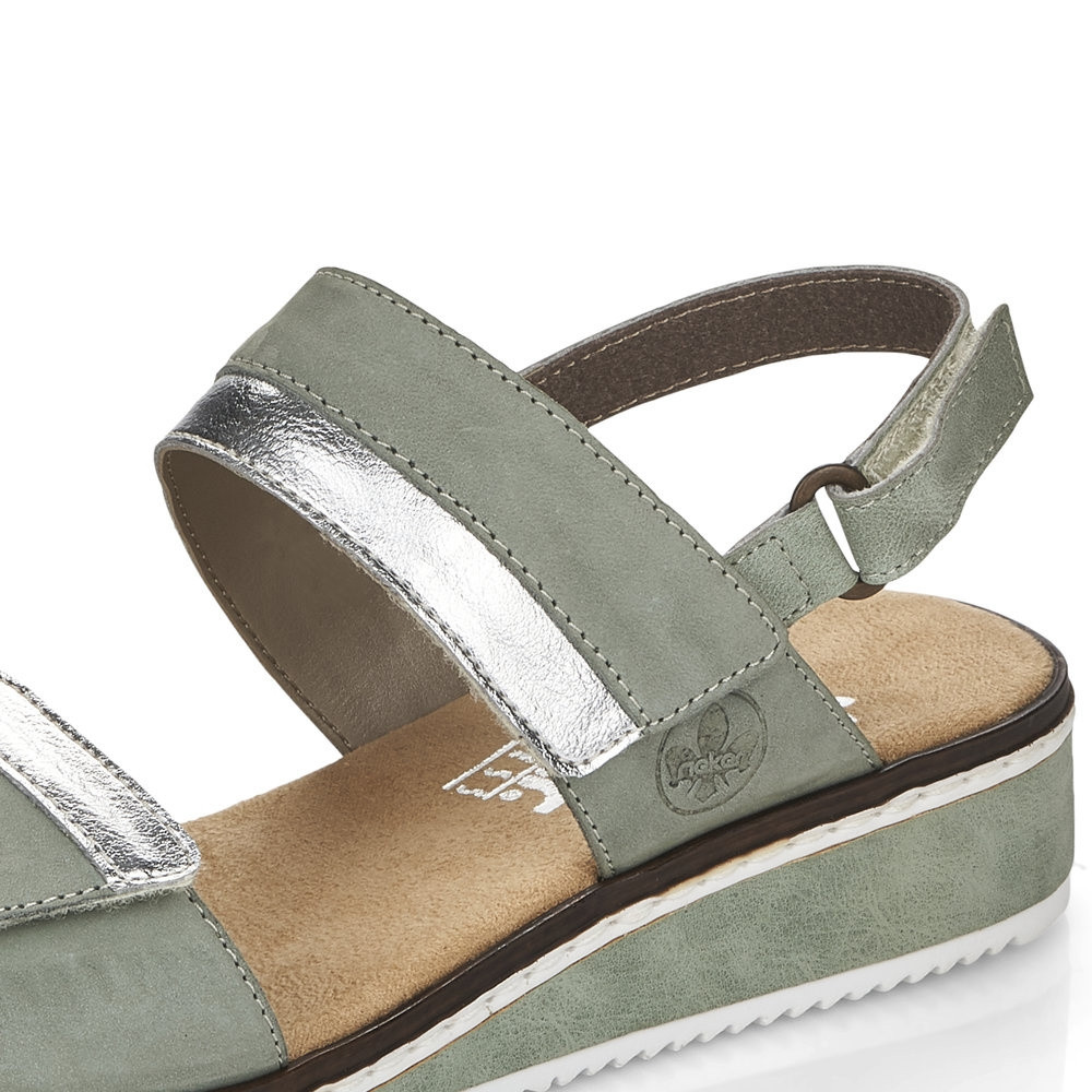 detail Dámské sandály RIEKER RIE-10201184-S2 zelená