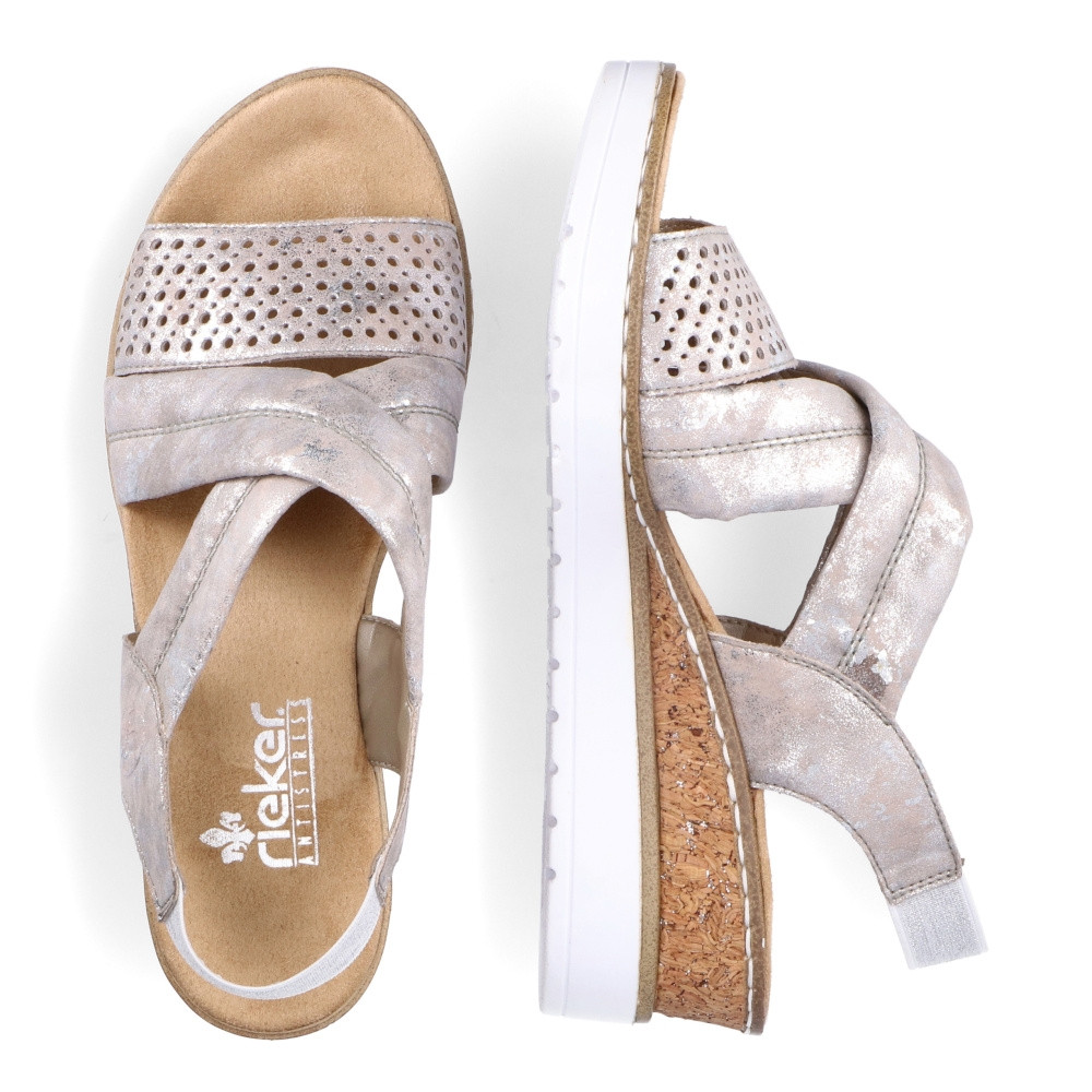 detail Dámské sandály RIEKER V3888-90 růžová S2