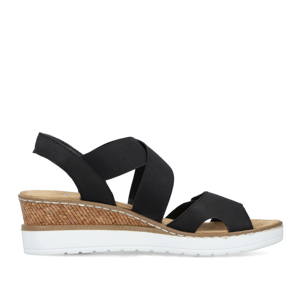 detail Dámské sandály RIEKER V38G8-00 černá S4