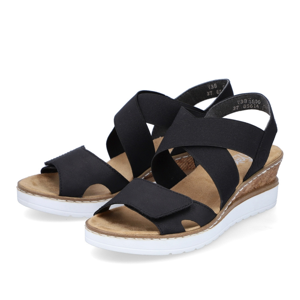 detail Dámské sandály RIEKER V38G8-00 černá S4