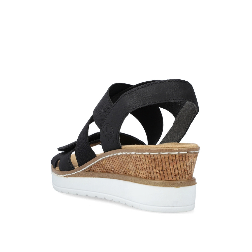 detail Dámské sandály RIEKER V38G8-00 černá S4