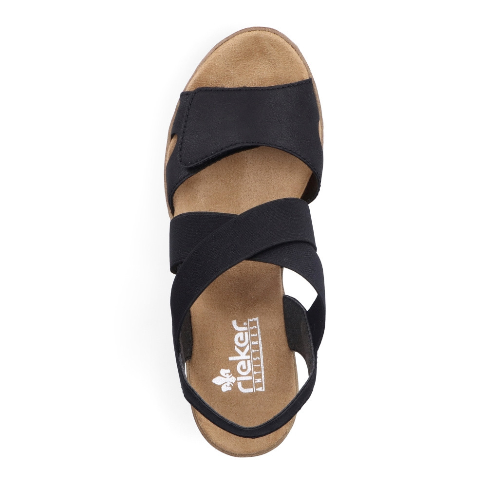 detail Dámské sandály RIEKER V38G8-00 černá S4