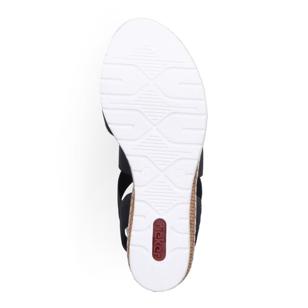 detail Dámské sandály RIEKER V38G8-00 černá S4