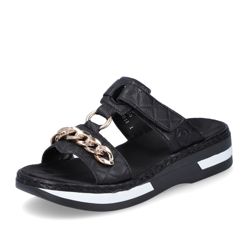 detail Dámské nazouváky RIEKER RIE-10201193-S2 černá