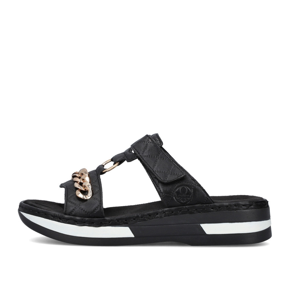 detail Dámské nazouváky RIEKER RIE-10201193-S2 černá